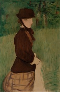 Joven mujer en un jardín, 1879 de Édouard Manet