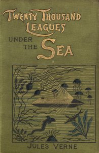 Portada de "Veinte mil leguas de viaje submarino" de Julio Verne, c.1870 (portada del libro) de Edouard & Neuville Alphonse Marie Adolphe de (1835 85) Riou