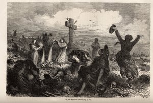 Celebración de la fiesta de los muertos en Cuzco de Edouard Riou