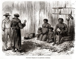 Evangelización cristiana de una familia de indios Yahuas Orejones en Perú