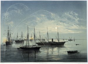 Inauguración del Canal de Suez por G. Nicole. 1869 de Edouard Riou