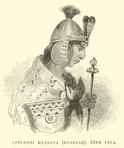 Inti-Cusi Huallpa (Huascar), 13º Inca de Edouard Riou