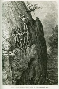 Paso de la Cuesta Infernal. Ilustración de la historia Voyage dans le delta du Pilcomayo et de Buenos Aires a Sucre