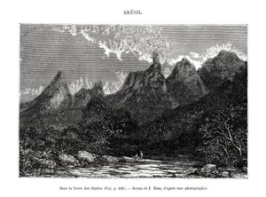 Serra dos Órgãos, Brasil, siglo XIX de Edouard Riou