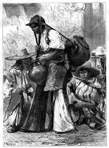 Vendedor de agua, México, siglo XIX de Edouard Riou