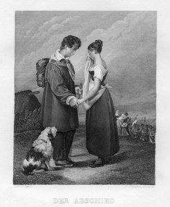 La despedida, c. 1833 de Edouard Schuler