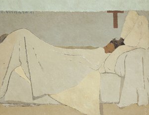 Au lit, 1891 de Edouard Vuillard