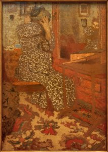 Peinándose de Edouard Vuillard