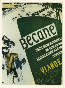 Edouard Vuillard: Becane - licor tónico aperitivo ... (litografía) de Edouard Vuillard