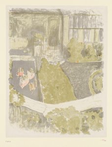 Jardín frente al estudio de Edouard Vuillard