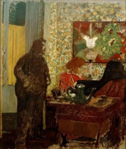 Interior con Misia Natanson al piano (Cipa escuchando a Misia) de Edouard Vuillard