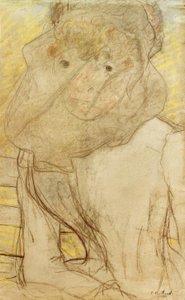Joven mujer con violeta de Edouard Vuillard