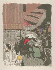 La Pastelería, del álbum Paisajes e Interiores de Edouard Vuillard
