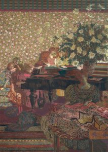 El piano (La música) de Edouard Vuillard