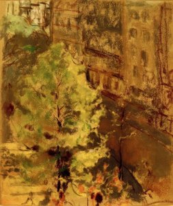 La plaza Berlioz, efecto de sol matinal de Edouard Vuillard