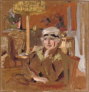 Lucy Hessel con una cinta de terciopelo negro, c.1921-25 de Edouard Vuillard