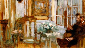 Monsieur Arthur Fontaine en su sala de estar, 1904 de Edouard Vuillard