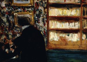 Monsieur Natanson en la Biblioteca de Edouard Vuillard