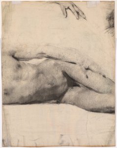 Desnudo masculino reclinado (verso)