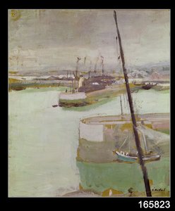 El puerto de Honfleur, 1919 de Edouard Vuillard
