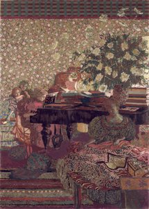 La privacidad. Decoración para la biblioteca del Dr. Vaquez de Edouard Vuillard