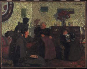 La visita de la viuda, 1899 de Edouard Vuillard