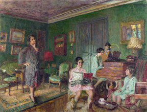 Madame Andre Wormser y sus hijos de Edouard Vuillard