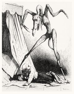 Ilustración para Le Diable Amoureux, 1845 de Edouard de Beaumont
