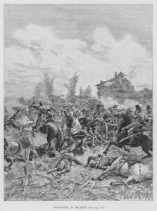 Batalla de Milazzo (grabado) de Edouardo Matania