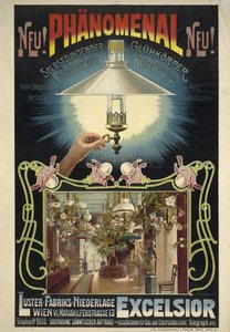 Excelsior. Cuerpo incandescente autoencendido, ca 1895-1900 de Eduard Döcker