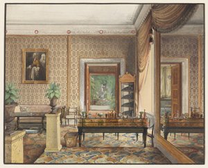 El estudio del príncipe Carlos de Prusia de Eduard Gaertner