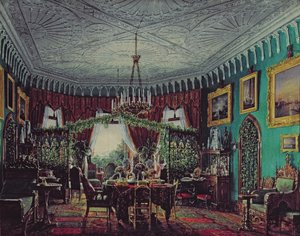 Salón de la Emperatriz Alexandra Feodorovna (1798-1860) 1850s de Eduard Hau
