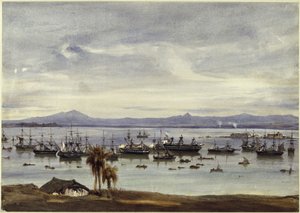 Panorama de Río de Janeiro de Eduard Hildebrandt