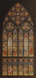 Proyecto para una vidriera en la Iglesia Votiva de Viena de Eduard Jakob von Steinle