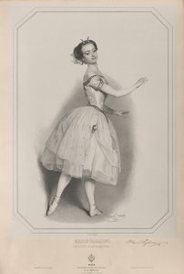 Retrato de la bailarina Marie Taglioni 1804-1884 como Satanella, 1853 de Eduard Kaiser