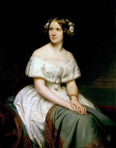 Retrato de la soprano Jenny Lind 1820-1887, 1846 de Eduard Magnus
