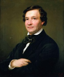 Retrato del pianista y compositor Wilhelm Taubert 1811-1891, 1862 de Eduard Magnus