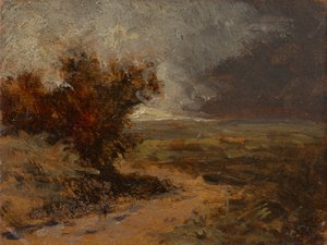 paisaje de tormenta de Eduard Peithner von Lichtenfels