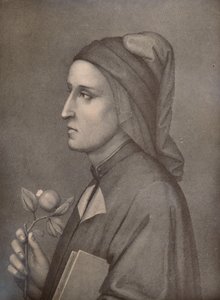 Dante Alighieri, poeta italiano, siglo XIX de Eduardo Chiossone