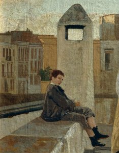 La terraza, detalle
