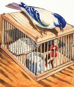 Pulgarcito en una jaula de pájaros de Eduardo Teixeira Coelho