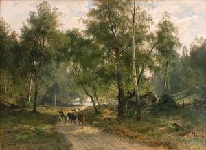 Bajo los abedules. Motivo de Mälaren de Edvard Bergh
