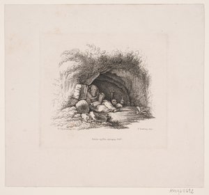 Un ermitaño en su cueva