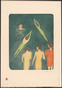 Niños bañándose de Edvard Munch
