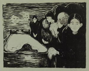 Junto al lecho de muerte de Edvard Munch