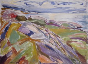 Paisaje costero, Hvitsten de Edvard Munch