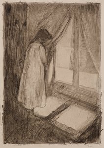 La niña en la ventana