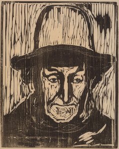El viejo pescador, 1897 de Edvard Munch
