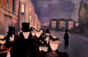 Tarde en Karl Johan, 1892 de Edvard Munch