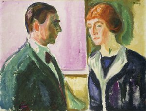 Despedida (Doble retrato de Hugo y Kathe Perls), c.1912 de Edvard Munch